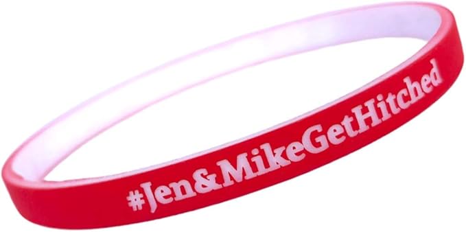 Reminderband Custom Rubber Bracelets - Thin Luxe Wristbands