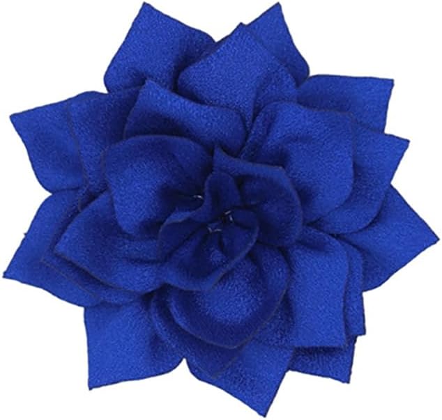 Satin Fabric Flower Brooch Pin Dainty Handmade Lotus Flower Brooch Lapel Pins Multilayer Pointed Lotus Broochs Wedding Prom Party Dance Banquet Dress Suit Ceremony Clothes Bag Hat Jewelry Accessories for Women