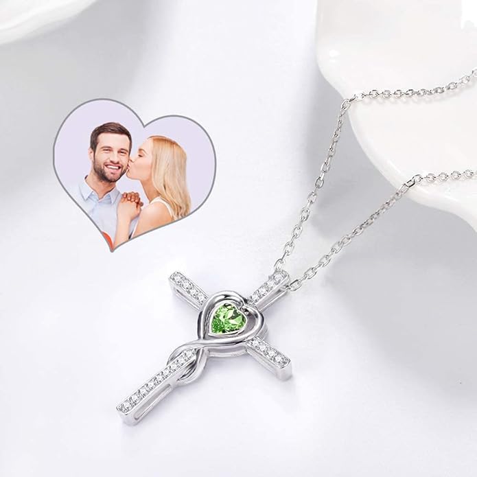 Dorella Love Infinity Christmas Jewelry for Women Birthday Gifts Wife Mom December January Birthstones Blue Topaz Garnet and More Stones Jewelry 925 Sterling Silver