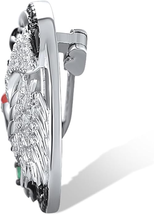 Santuzza 925 Sterling Silver Enamel Brooch Pin for Women