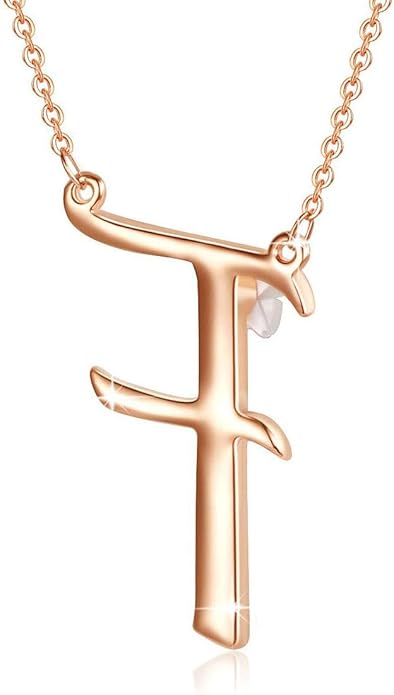 Flower Initial Letter Necklace Pink Red Blue Simulated Pearl Pendant Name Jewelry Made with Austrian Crystals Rose Gold Plated Anniversary Birthday Gifts for Women,18"+2"