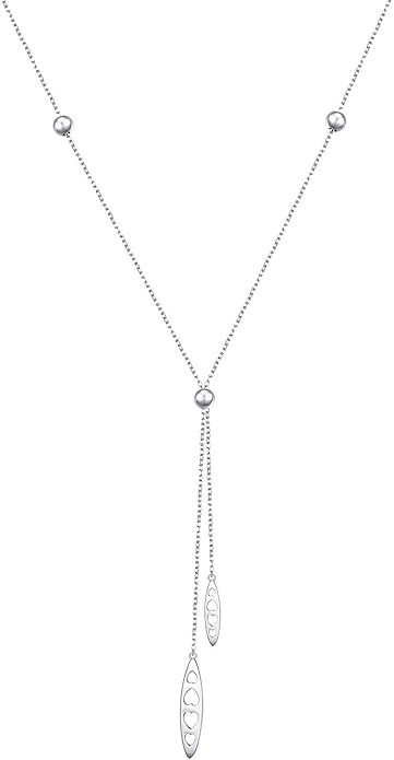YinShan Layered Choker Necklace 925 Sterling Silver Star Moon Clavicle Jewelry Adjustable Lariat Necklaces for Women Girls Birthday Valentine's Day Gifts