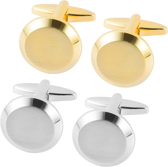 Dannyshi Cufflinks for Men Classic Wedding Business Shirt Cuff Links Set Gifts with Box