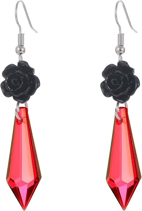 Halloween BOO Ghost Skull Earrings for Women, Gothic Dark Bat Dangle Earrings,Retro Acrylic Cute Lightweight Drop Dangle Earring Jewelry Gifts, Holiday Festive Cosplay Party Decorations Accessories