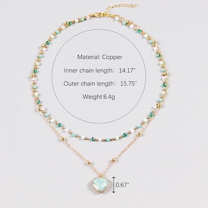 Da Piao Liang Handmade Multilayered Colorful Seed Beads Choker Necklace – Boho Starfish Creative Beach Jewelry for Women – Summer Necklace