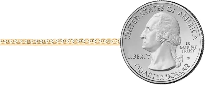 Savlano 14K Solid Gold Italian Chain Figaro, Rope, Mariner, Box, Cuban 14 Karat Anklet for Women Comes With Gift Box - Made in Italy