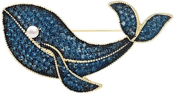 UNVAK Animal Brooches for Women Pearl Rhinestones Animal Brooch Pin Cute Animal Jewelry Gift for Wife Mom Girlfriends