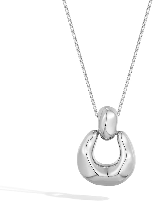Pendant Necklace for Women Statement Gold Silver Necklace Trendy Jewelry for Women