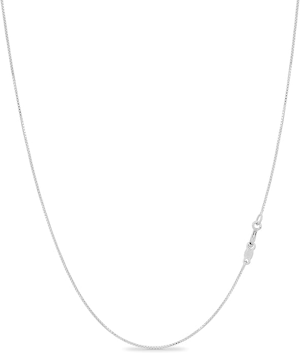 KEZEF 925 Sterling Silver Necklace for Women | Thin 0.7mm 18k Gold plated, Rose Gold chain for women, Silver chain necklace jewelry | cadena de plata 925 para hombre mujer