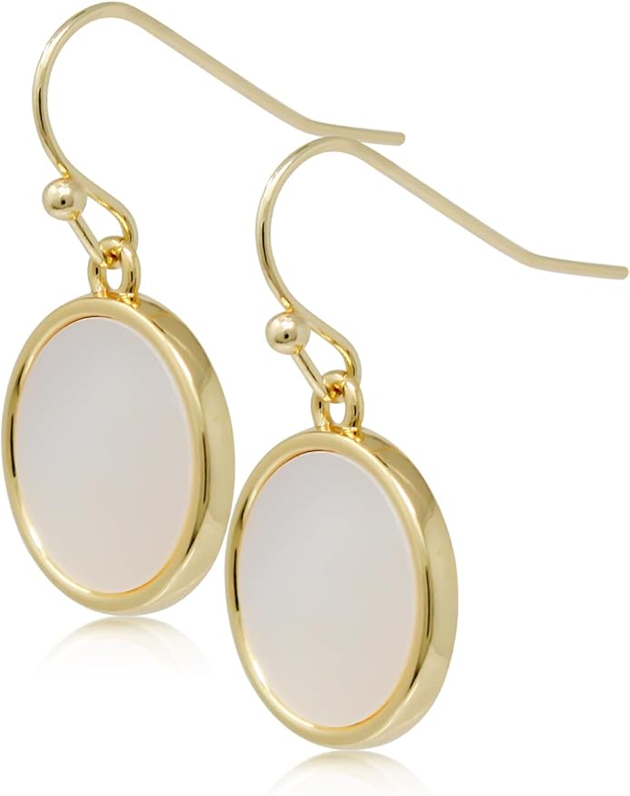 POMINA White Flower Statement Necklace for Women, Floral Bib Collar Necklace with Adjustable Chain, Flower Earrings, Elegant Costume Jewelry for Weddings, Gifts for Women