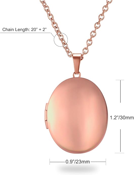 PHOCKSIN Personalized Locket Necklace for Women Photo Necklace with Customized Picture Birth Flower Birthstone New Years Gifts for Women