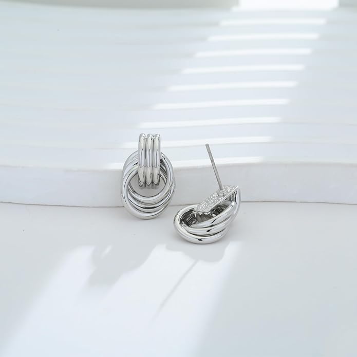 LILIE&WHITE Gold Chain Dangle Earrings - Women's Hypoallergenic Fashion Gift Earrings