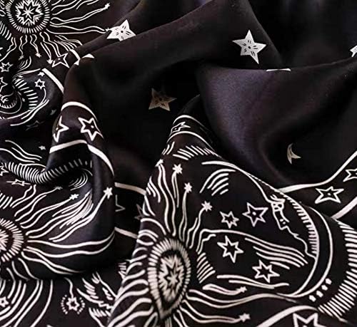 ANDANTINO 100% Mulberry Silk Scarf -21” Lightweight Square Neckerchief – Breathable Digital Printed Scarves with Gift Packed