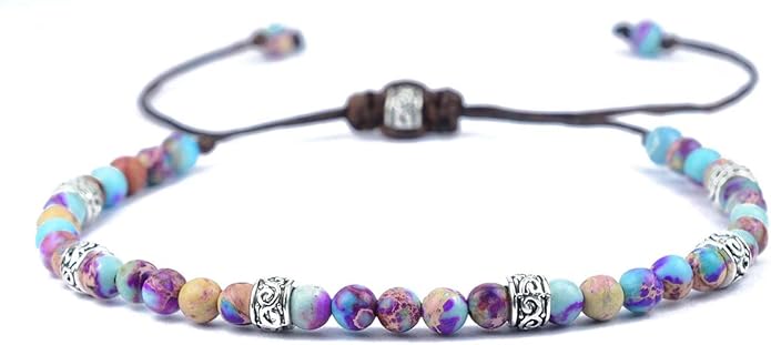 ZOSOJONA Boho Handmade Natural Stone Wrap Bracelets Turquoises Crystal Beads Bracelet Jewelry