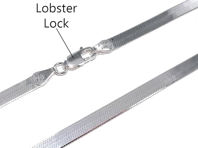 Savlano 925 Sterling Silver Solid Italian Figaro, Rope,Herringbone, Curb, Ball Bead, Snake, Mariner Chain Anklet for Women, Comes in 0.8mm - 5mm With Gift Box