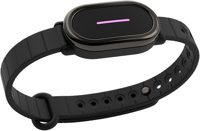 BOND TOUCH 4 Long-Distance Relationship Smart Bracelet for Couples to Feel Connected (1 Unit) Long Battery Life, Bluetooth Connection, Haptic Vibration, Compatible with iOS and Android (Black)