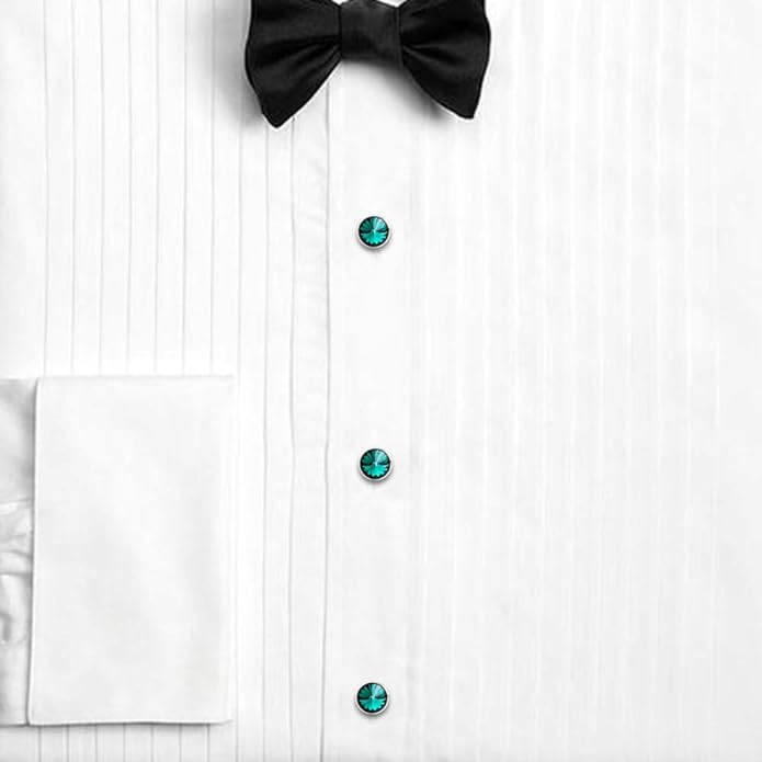 HAWSON Cufflinks for Men with 4/6 pcs Shirt Studs Set, Gift Box Packed, Mens Jewelry or Accessories for Wedding, Party, Anniversary, Birthday