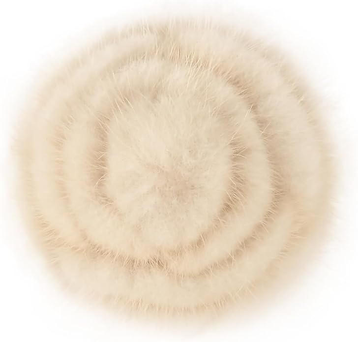 Elegant Mink Fur Red Rose Brooch 3D Real Fur Pin for Womens Girls Floral Brooch Clothing Bag Scarf Decoration Shawl Pins Jewerly