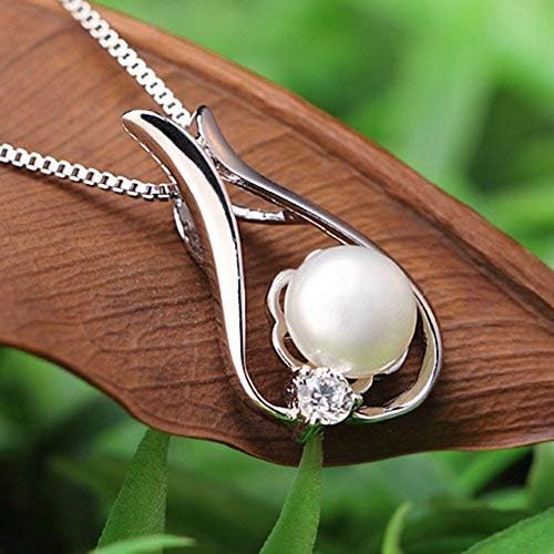 Pearl Necklaces - Gifts for Women: Pearls Pendant Necklace for Mom, Wife, Girlfriend - Fine Jewelry for Christmas, Anniversary, Valentine's Day, Mother's Day