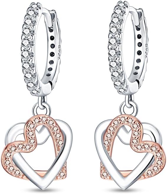 925 Sterling Silver Women Earrings, Sparkling Star and Moon Earrings, Various Hypoallergenic Earrings, Best Gift for Women
