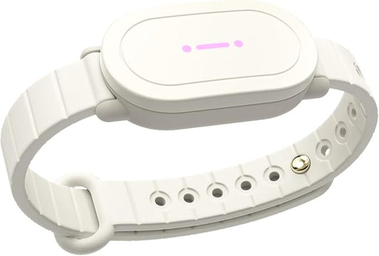 BOND TOUCH 4 POP Long-Distance Relationship Smart Bracelet for Couples to Feel Connected (1 Unit) Long Battery Life, Bluetooth Connection, Haptic Vibration, Compatible with iOS and Android (Off-White)