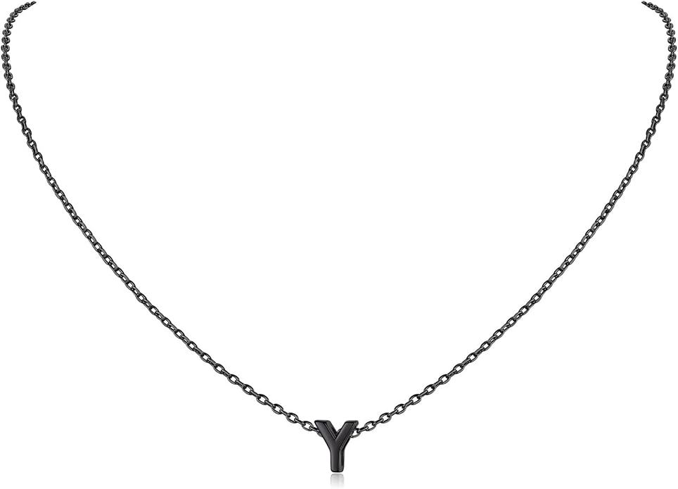 ChicSilver 925 Sterling Silver Initial Necklace for Women Dainty Letter Jewelry Personalized Gift