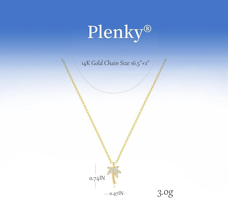 Gold Necklace for Women-14K Gold Plated Bow,Dragon,Shell, Palm Tree, Seahorse, Conch Shell,Sardines, Cowboy Boot,Bat,Bunny Pendant Beachy Jewelry for Women Gifts