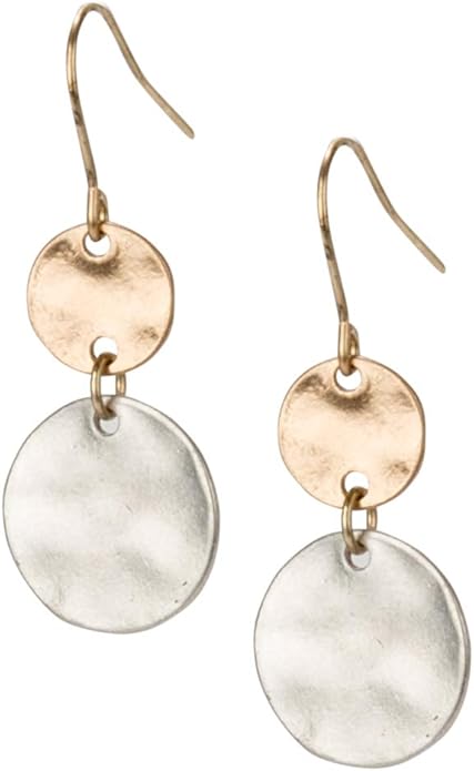 SPUNKYsoul Boho Disc Light Weight Earrings 2 Pack for Women