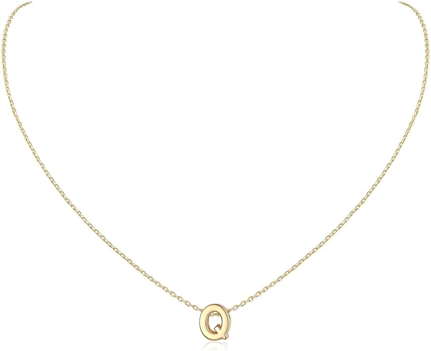 ChicSilver 925 Sterling Silver Initial Necklace for Women Dainty Letter Jewelry Personalized Gift