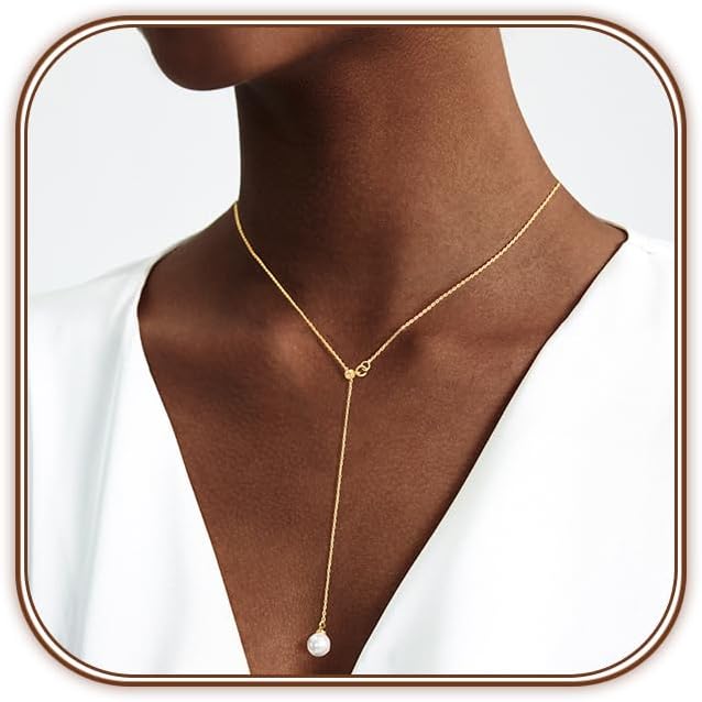 Zeffy Gold Pearl Necklace for Women, Dainty 14K Gold/Silve Plated Layered Pearl Choker Pearl Earrings Pearl Bracelets Wedding Trendy Gold Jewelry Set for Women Gifts