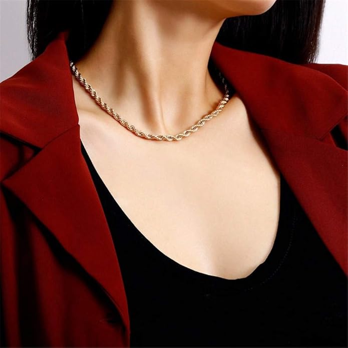 Turandoss Dainty Layered Choker Necklace, Handmade Y Pendant Necklace Multilayer Bar Disc Necklace Adjustable Layering Choker Necklaces for Women