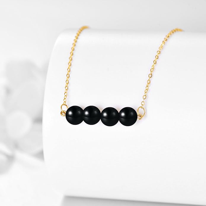 KECHO 14K Real Gold Freshwater Cultured Pearl Pendant Necklace 14K Solid Gold Jewelry Anniversary Birthday Gifts for Women