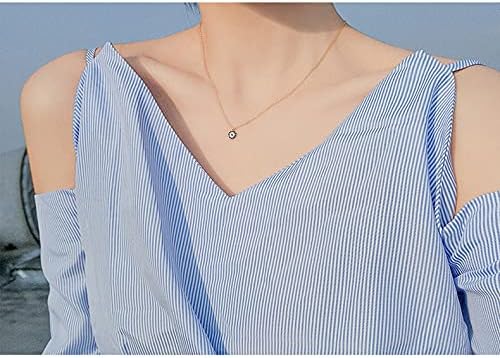 Baydurcan Dainty Evil Eye Necklace and Hamsa Necklace Turkish Blue Eye Hand Pendant Necklace 3pcs Lucky Jewelry Gift for Women