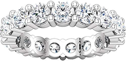 Houston Diamond District 1-10 Carat LAB GROWN Diamond Eternity Wedding Anniversary Stackable Ring Band for Women Ultra Premium Collection (E-F Color VS2-SI1 Clarity)