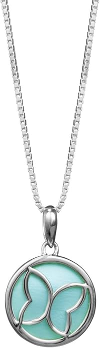 Boma Jewelry Sterling Silver Butterfly Necklace, 16 Inches