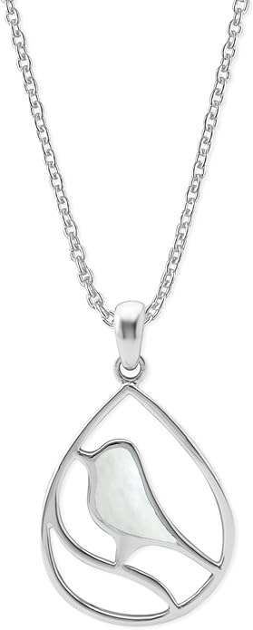 Boma Jewelry Sterling Silver Bird Necklace, 16 inches