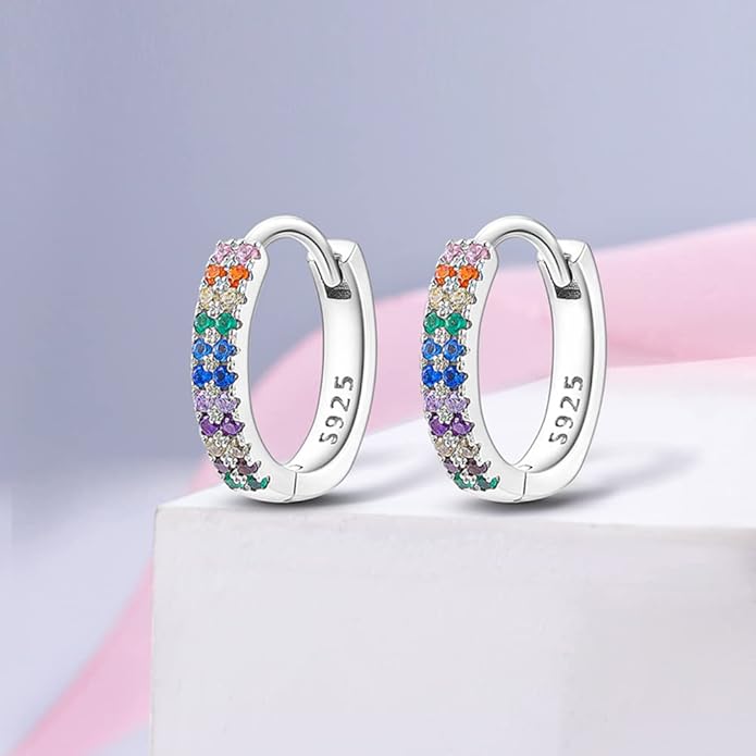 925 Sterling Silver Women Earrings, Sparkling Star and Moon Earrings, Various Hypoallergenic Earrings, Best Gift for Women