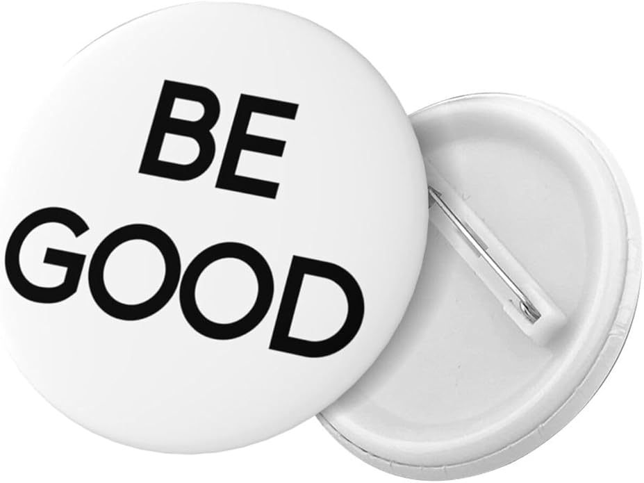 Be Good Pin Buttons/Ice Out Pin Buttons Justice For Renee Badge Brooches 5 Pcs For Hats Cap Bag Decoration
