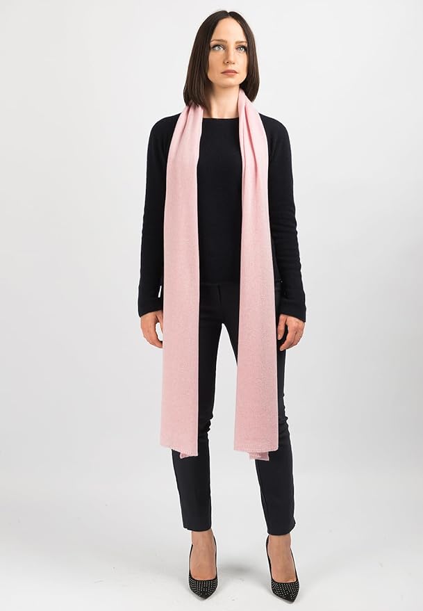 Dalle Piane Cashmere - 100% Cashmere Scarf - Made in Italy - Winter Neck Warmer (14" x 77") - Christmas Gift