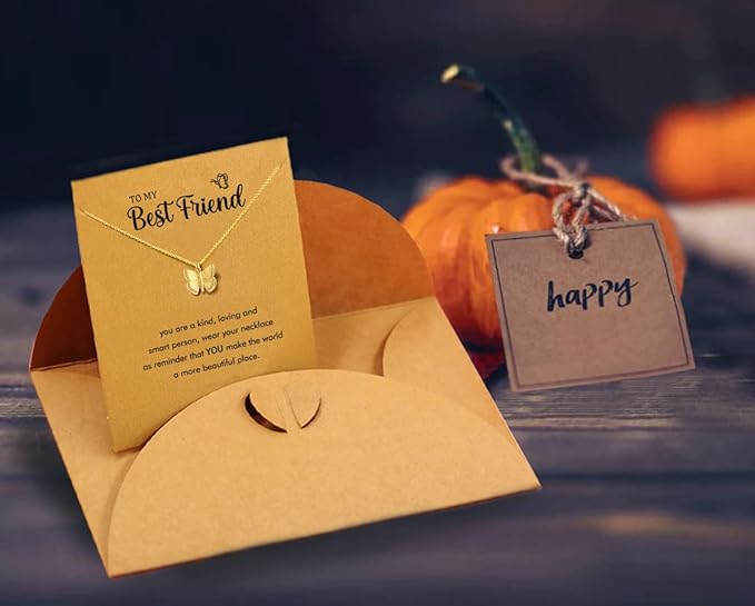 Hundred River Friendship Anchor Compass Necklace Good Luck Elephant Pendant Chain Necklace with Message Card