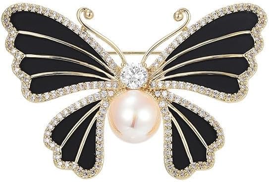 UNVAK Animal Brooches for Women Pearl Rhinestones Animal Brooch Pin Cute Animal Jewelry Gift for Wife Mom Girlfriends