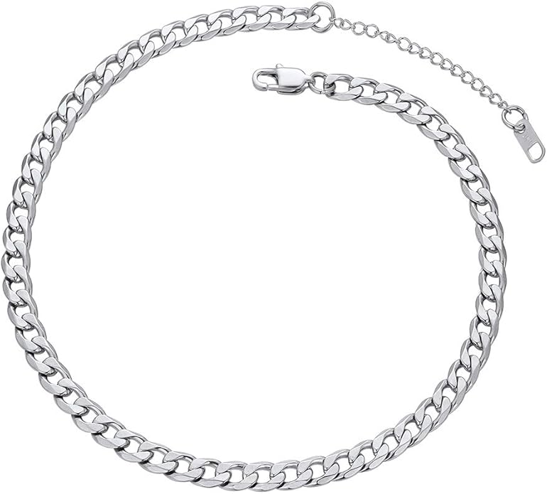 PROSTEEL 316L Stainless Steel Cuban Link Chain Necklaces for Men, Black/18K Gold Plated, Hypoallergenic Jewelry, 4mm-13mm, 14"-30", Come with Box