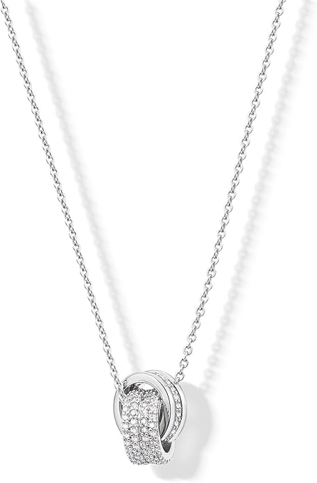 JA.S.JR 14K Gold Plated CZ Minimalist Dainty Pendant Necklace | Gold Necklace for Women | Daily Wear Gold Jewelry