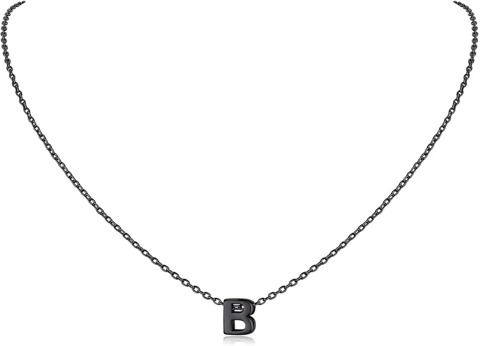 ChicSilver 925 Sterling Silver Initial Necklace for Women Dainty Letter Jewelry Personalized Gift