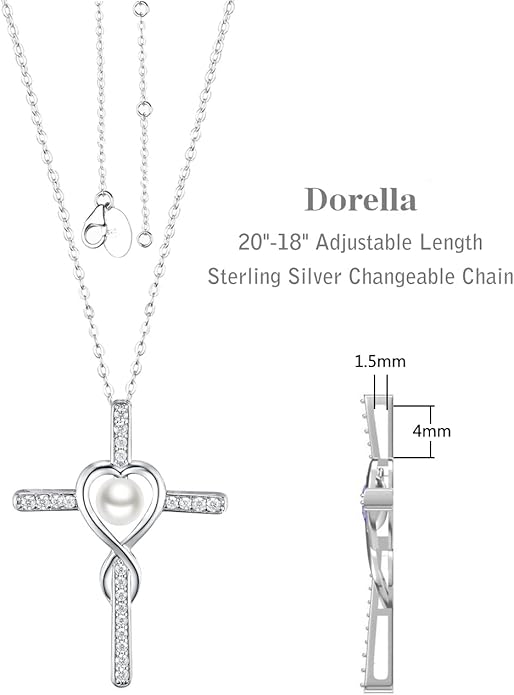 Dorella Love Infinity Christmas Jewelry for Women Birthday Gifts Wife Mom December January Birthstones Blue Topaz Garnet and More Stones Jewelry 925 Sterling Silver