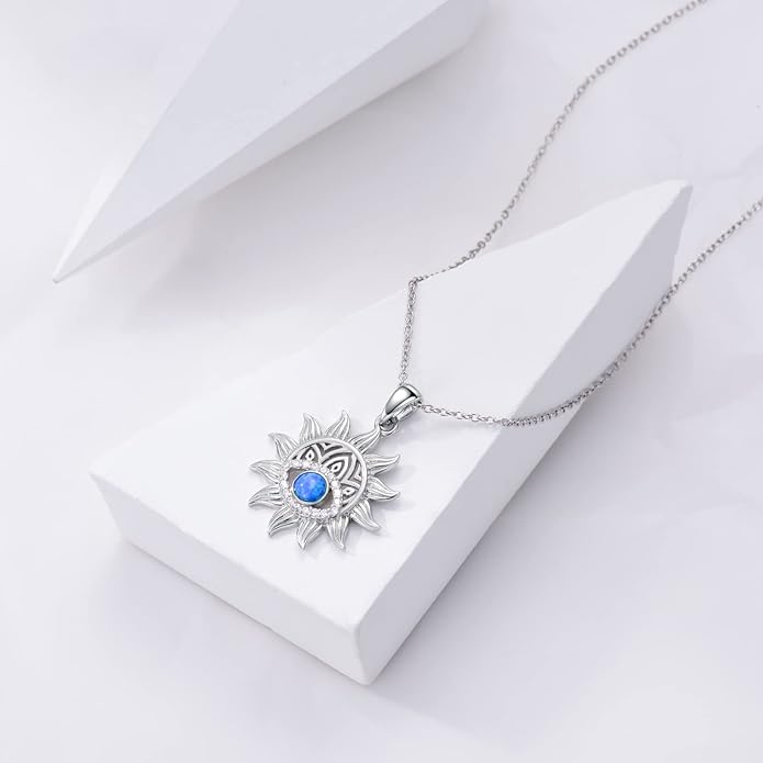 VONALA Silver Evil Eye Necklace for Women Hamsa Fatima Necklace Hamsa Hand Jewelry Gifts for Men