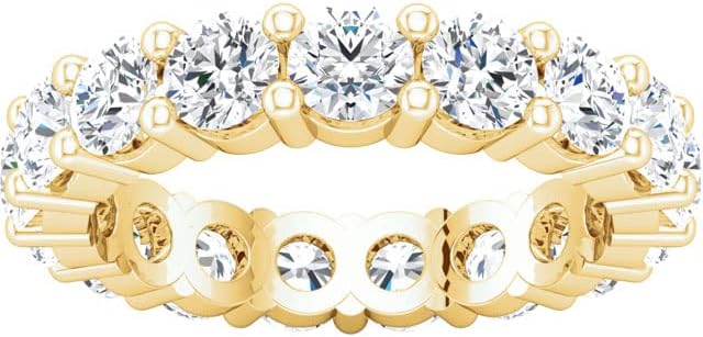 Houston Diamond District 1-10 Carat LAB GROWN Diamond Eternity Wedding Anniversary Stackable Ring Band for Women Ultra Premium Collection (E-F Color VS2-SI1 Clarity)