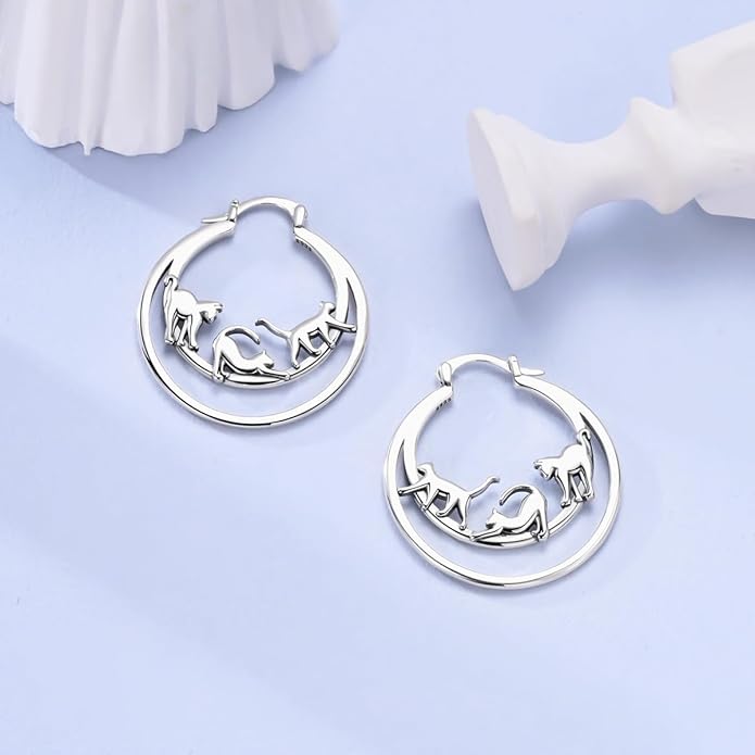 NARMO 925 Sterling Silver Hoop Earrings for Women Hypoallergenic Lightweight Simple Huggie Hoop Earrings Twisted Hoop Earrings Colorful Cubic Zirconia Hoop Earrings Rainbow Hoop Earrings