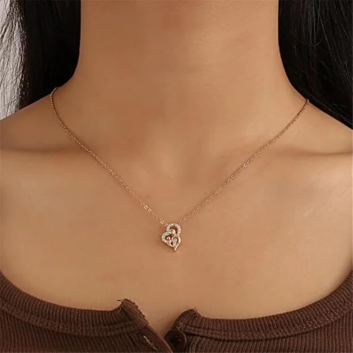 925 Sterling Silver Hug Necklace For Women And Men, 14K Yellow Gold Hugged Dog Necklace, Mom And Hug, Hug Angel Wings Pendant, Two Hands Hugs And Kisses Necklace, Hugging Necklaces For Women