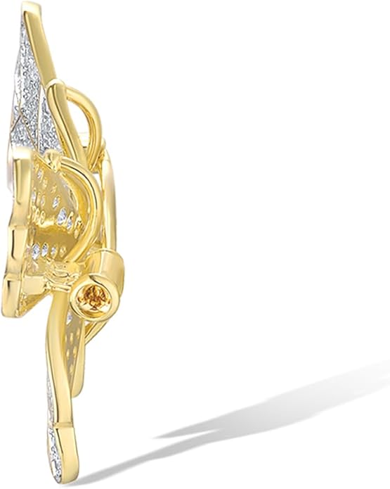 Santuzza 925 Sterling Silver Gemstone Pin Brooch for Women